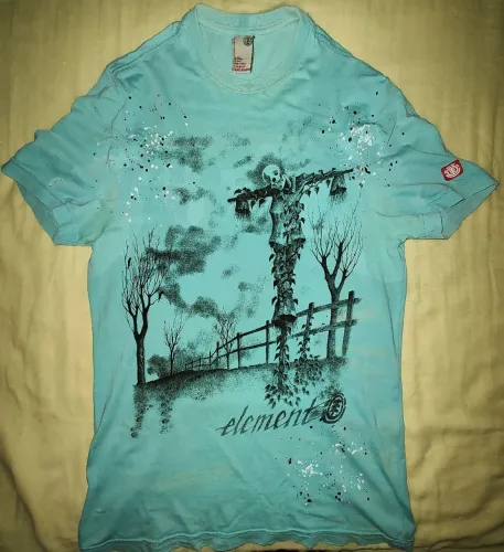 Camiseta Element Slimfit especial azul céu Tam P