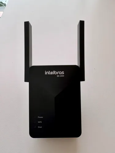 Repetidor e extensor Wi-Fi Intelbras ex 1500 preto