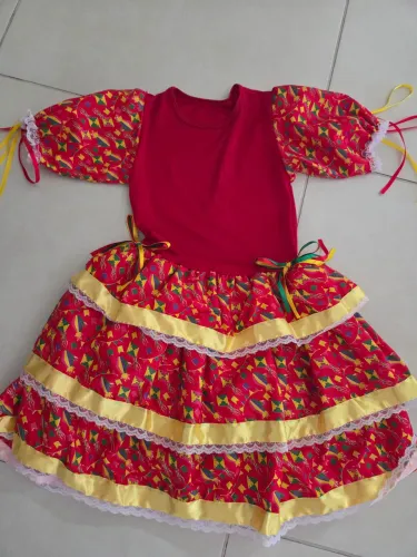 Vestido de festa junina menina