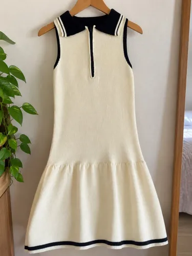 Vestido tricô modal 