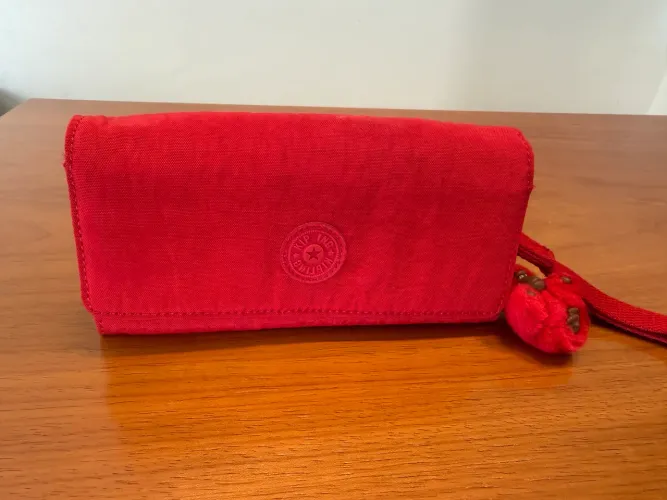 Carteira Kipling Rubi cherry red