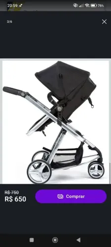 Carrinho Safety 1st Mobi Travel 3 Rodas + Bebê Conforto 