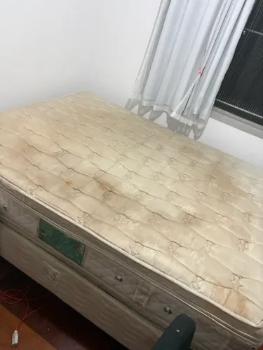 Cama queen ortobom - Box + colchão