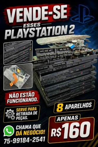 Sucatas de PlayStation 2 