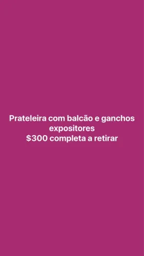 Prateleira expositora 