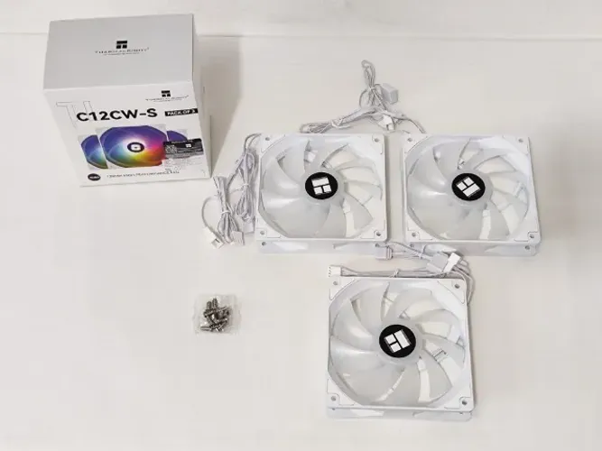 Kit com 3 Fan 120mm ARGB Thermalright TL-C12CW-S