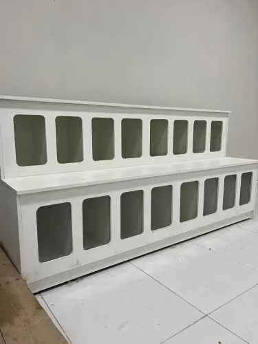 Porta ração em MDF e Vidro