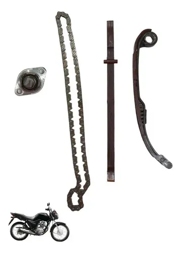 Kit Guia Tencionador E Corrente De Comando Cg Fan 125i 2016