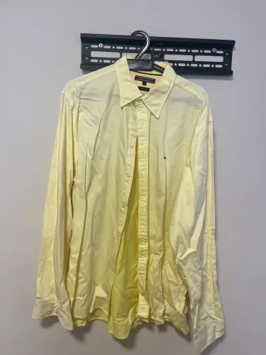 Camisa Tommy Hilfiger, amarelo claro TAM XXL