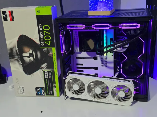 Placa de Video RTX 4070 Galaxy 12gb analiso trocas 