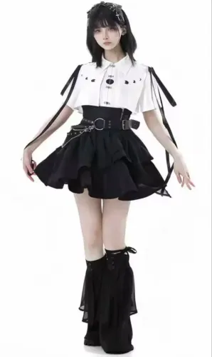 Conjunto jirai kei alternativo novo