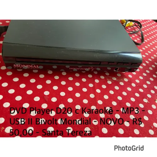DVD PLAYER C KARAOKÊ