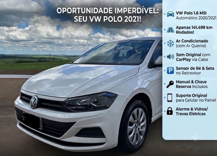 Imagem de Volkswagen Polo 1.6 MSI Total Flex 16V 5P AUT 2021