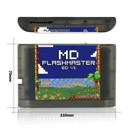 Everdrive Mega Drive com cartão SD lotado de jogos