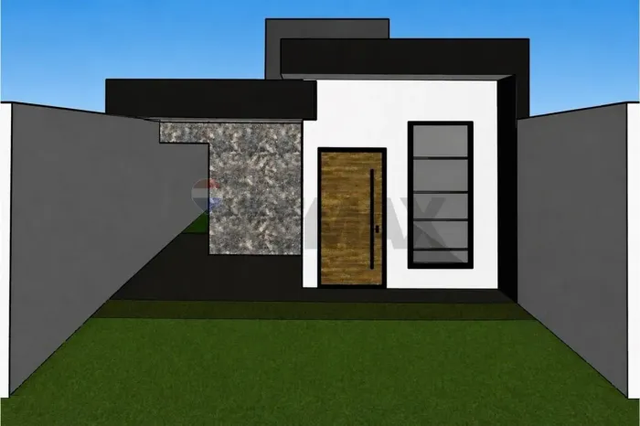 Casa á venda em fase de construção no Caiçara II
