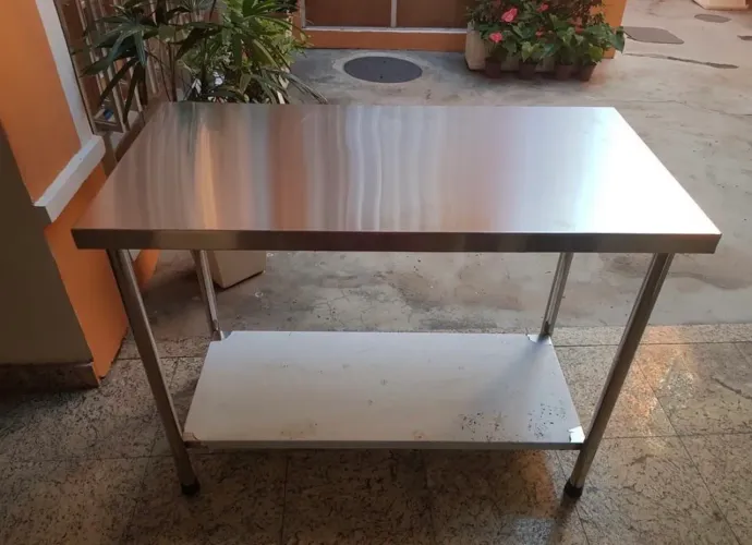 Bancada lisa de inox