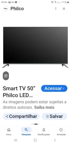 Vendo TV philco com defeito 