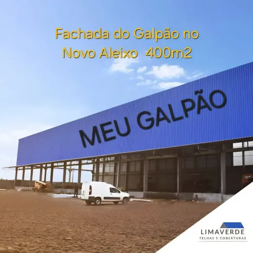 Galpão na Alameda Alphaville Novo Aleixo. 400m2. Pé direito 7 mts. Recém Construído