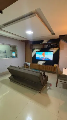 Casa conceito Aberto Moderna 3 Quartos 1 suíte cozinha Planejada no Vale das Acácias Setor