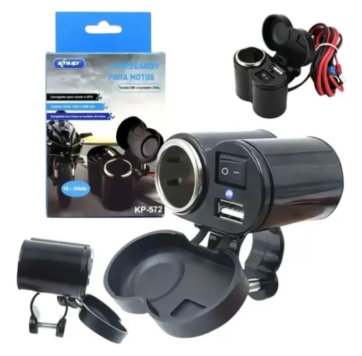 Carregador USB para moto 