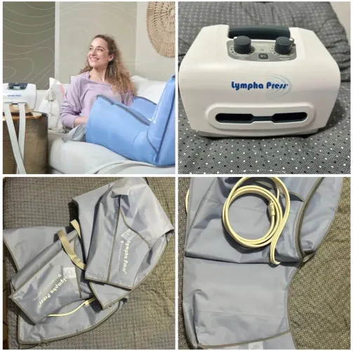 Bota LYMPHA PRESS de Compressão Pneumática para Lipedema, Linfedema e Celulite
