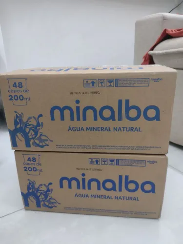 Caixa de Água Mineral em Copo Minalba (48 unidades de 200ml)
