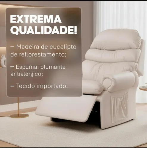 Poltrona nova para amamentação ou pós cirúrgico 