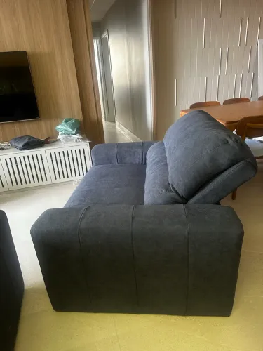 Sofá retrátil grafite - conforto e elegância 