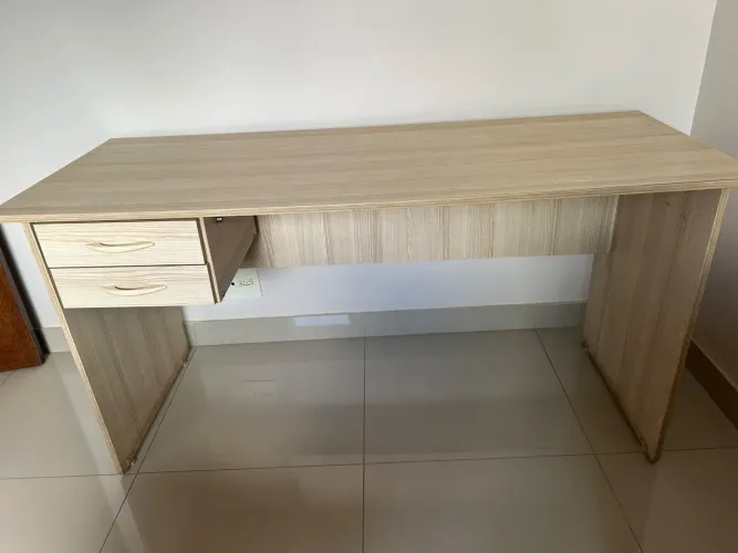 Movel Mesa Escritorio com Gaveta Madeira