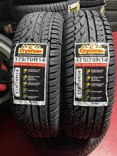 Pneu remolde Crystone 175/70/14 (borracha Vipal)