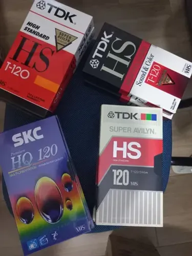 fita virgem video cassete