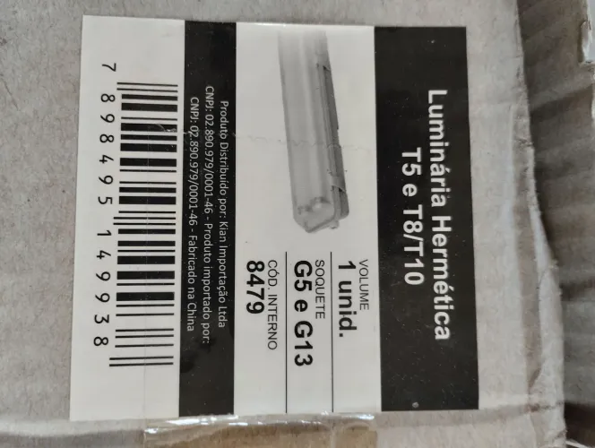 Luminária Hermética T5 e T8/T10 - Nova