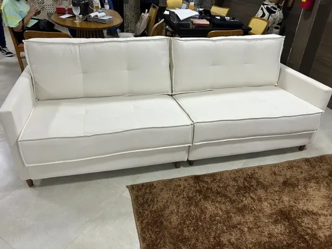 Sofa linho dois lugares