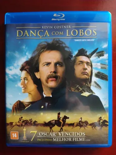 Filme "Dança com lobos" (Blu-ray usado em estado de novo)