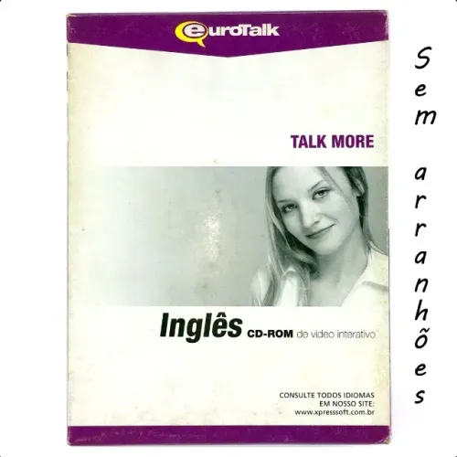 Talk More Curso De Idioma Inglês Em Cd-rom P/ Computador Pc - Nível Iniciante - Eurotalk