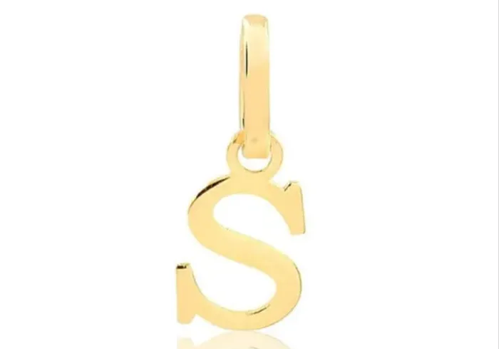 Pingente Ouro 18k Letras todas Letras