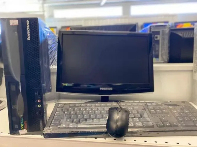 CPU Lenovo Core2Duo + Monitor 16" Pol. + Periféricos com Garantia Eco Eletron