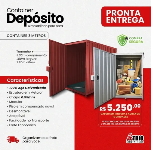 Deposito galvanizado obras Container 