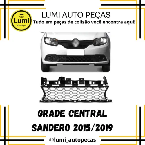 Grade Central Sandero 2015/2019 - NOVO