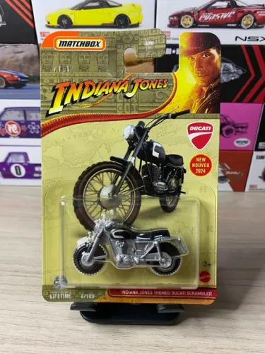 Matchbox Ducati Scrambler Indiana Jones (Fabricante Hot Wheels)