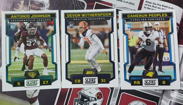 3 Cards Rookie Panini Score - Antonio Johnson, Witherspoon e Peoples