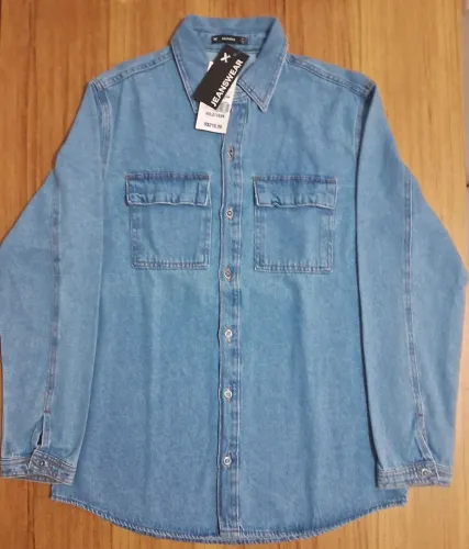 Camisa Jeans Masculina Hering