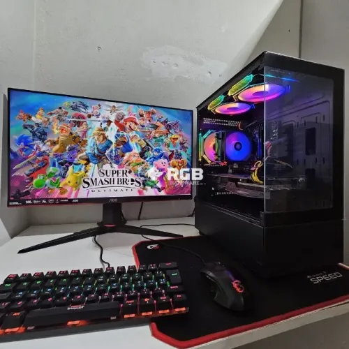 Pc Gamer Novo Completo - Ryzen 5 5600 + RTX 2060 6GB + RAM 16GB + SSD M.2 NVMe 512GB