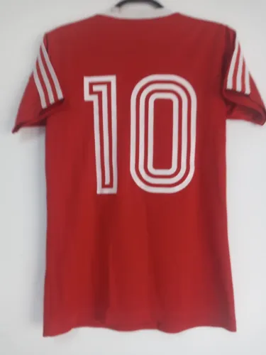 Camisa Bayern Munich Mundial Clubes 1976 #10 Uli Hoeness Jogo Certificada