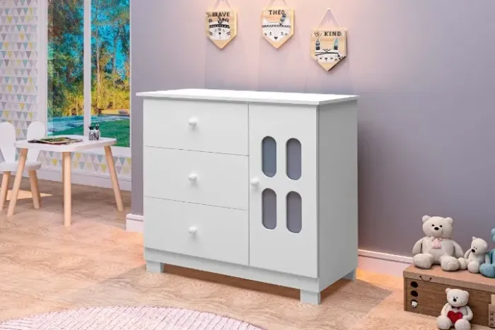 Cômoda Infantil Sapateira Sophie - Receba Hoje