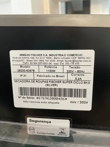 Secadora de roupa portátil Fisher