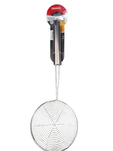 Escumadeira para fritura em Aço Inox para Casa e Restaurantes