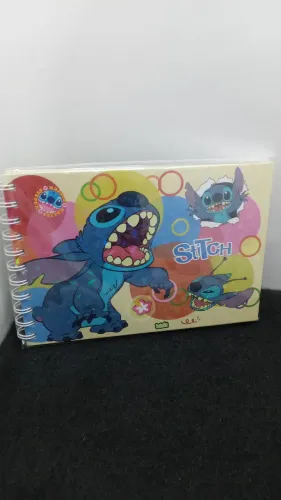 CADERNO DESENHO CAPA DURA 48 PÁGINAS STICH/ BOBBIE GOODS.