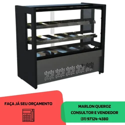 Balcão Estufa 1,25M Polar Novo 127/220v