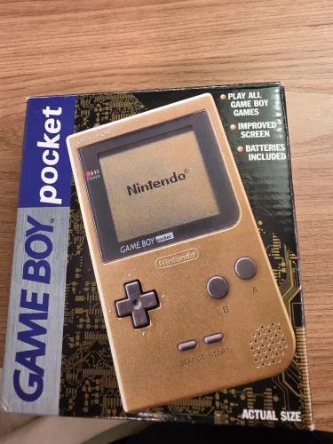 Gameboy Pocket dourado -Gold Nintendo